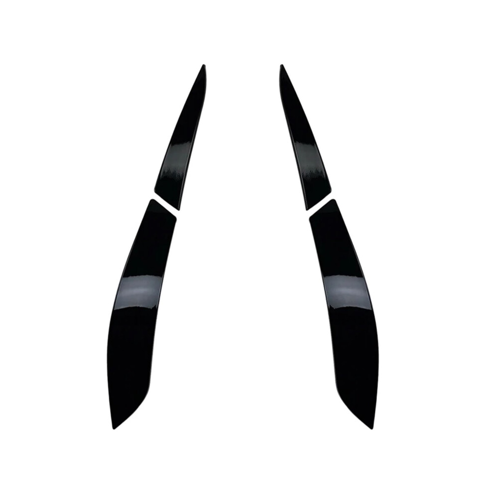 Headlight Eyebrow Eyelid Trim Lamp Cover Sticker Car Accessories Compatible With Vw Golf 6 Mk6 Gti R 20092012(Glossy ) Black 6493810804366