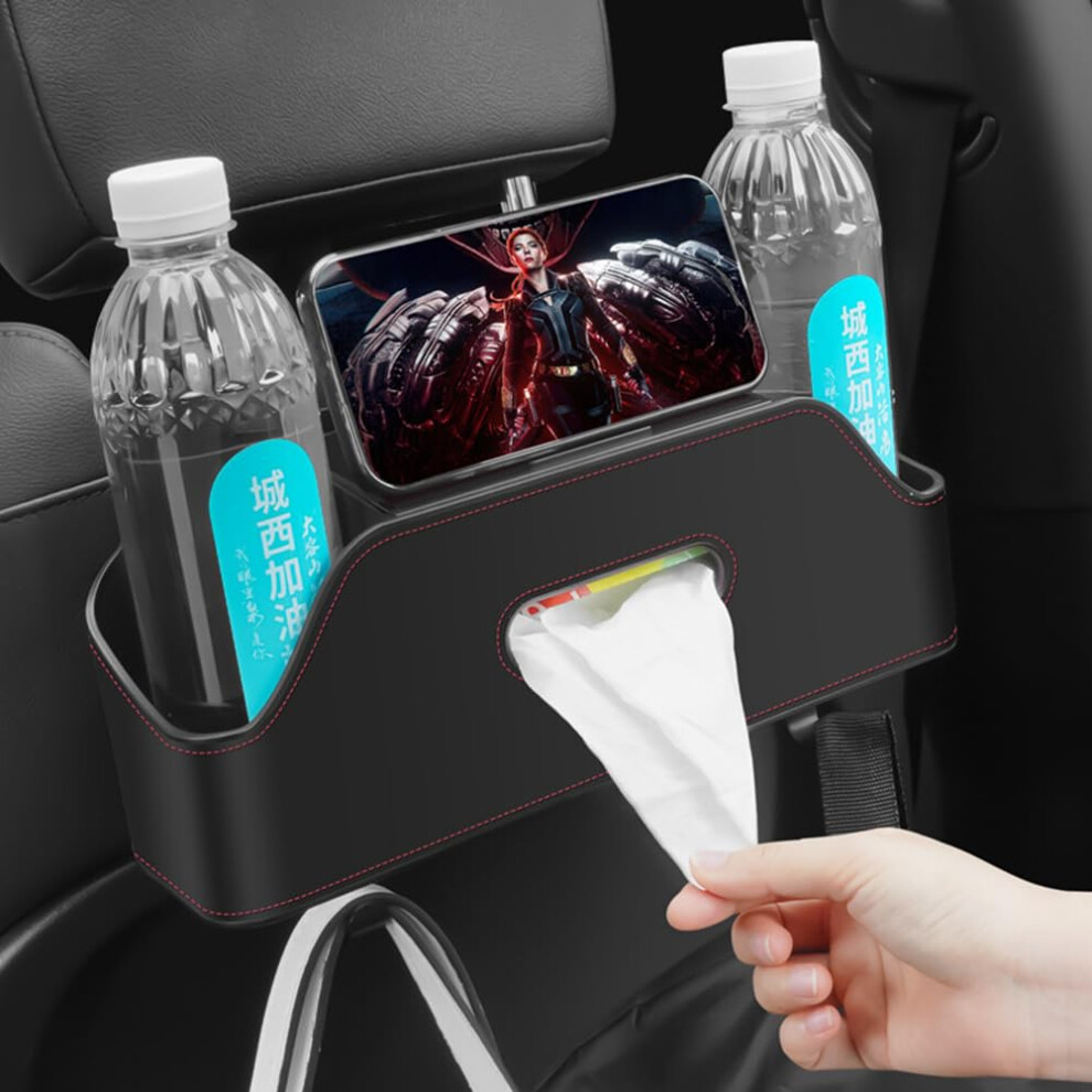 Car Seat Organizer, Car Hanging Headrest Backseat Organizer With 2 Drink Cup Holder Refï¼Sjy 6493810933585