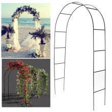 Wedding Arch Backdrop Stand,Metal Garden Arbor Archway,Mall Festival Flower Balloon Display Frame