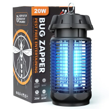 Bug Zapper, 20W/4000v Electric Mosquito Zapper Mosquito Killer Lamp (Blue 20W)