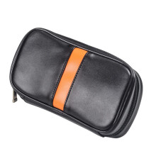 Leather Smoking Pipe Pouch Case Bag, for 2 Pipes Tamper Filter Tool Cleaner Preserve Freshness, Smoking Tube Accessories, Great Gift for Men
