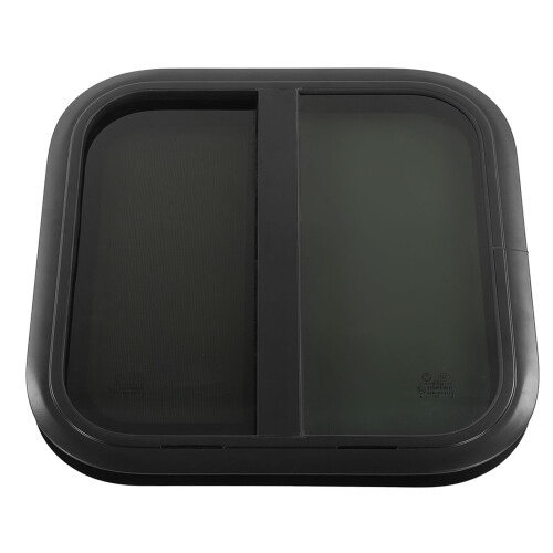 600x600mm RV Rounded Windows Black Aluminium Alloy 2