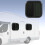 600x600mm RV Rounded Windows Black Aluminium Alloy 11