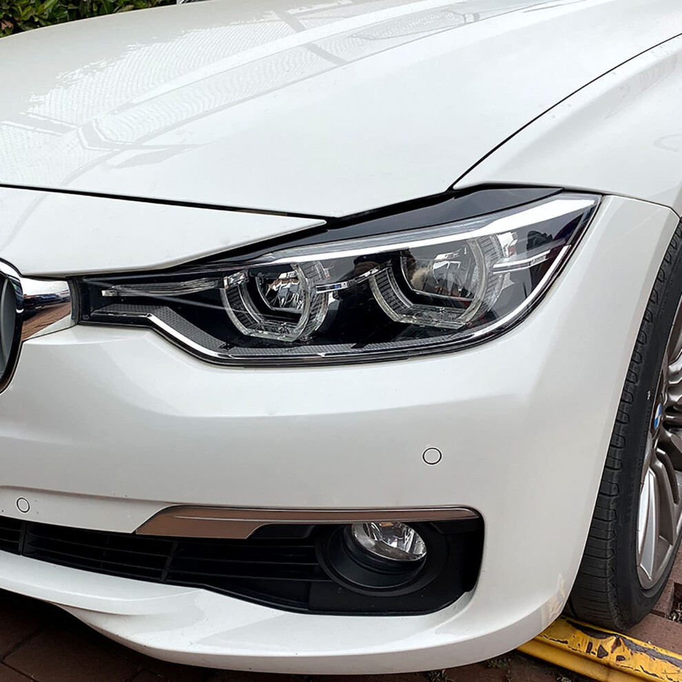 Car Headlight Eyebrows For Bmw 3 Series F30 Sedan F31 Wagon 20112018 Headlight Sticker Stripsagloss Black 6493810869655