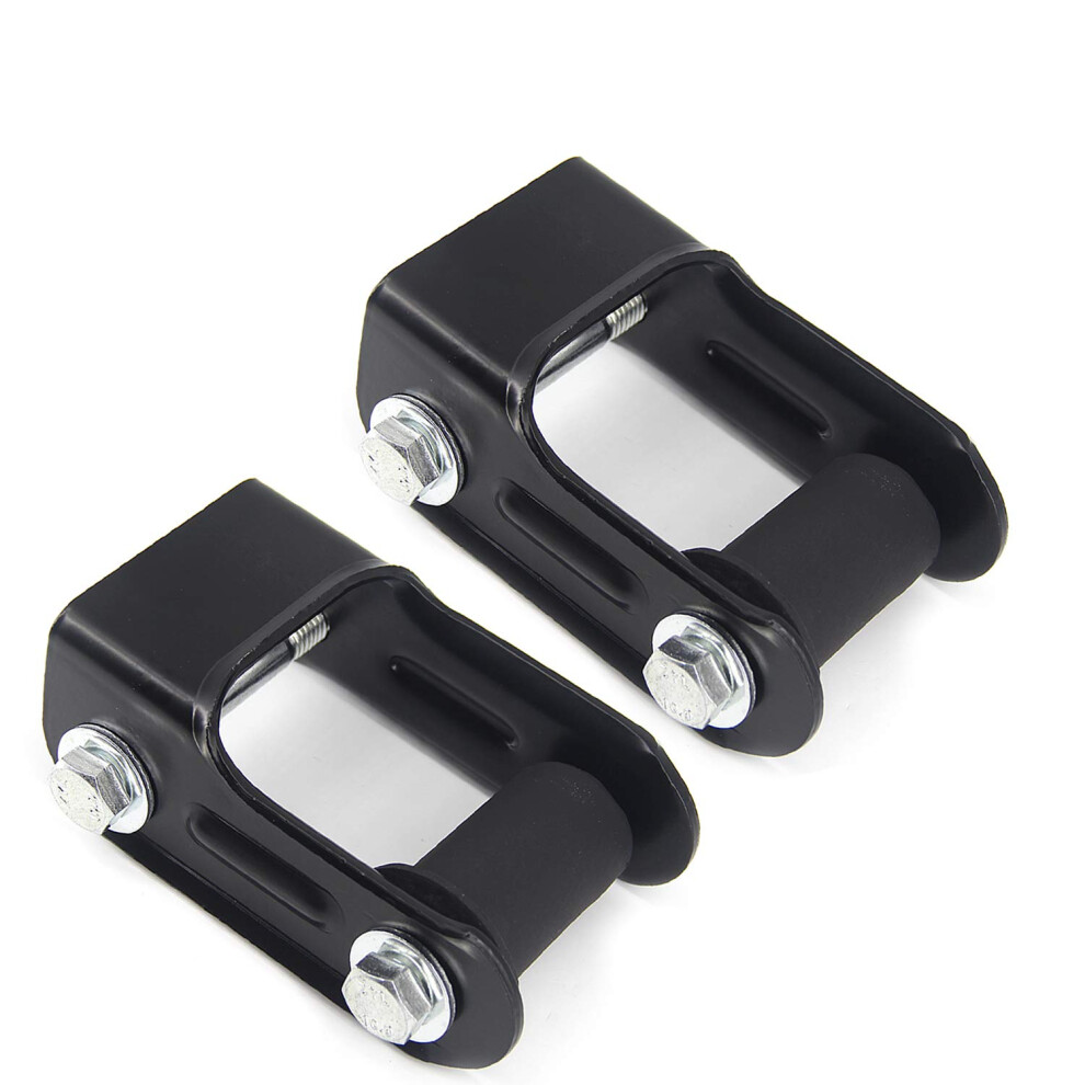 Rear Leaf Spring Shackle Kit Replacement For S10 Blazer Gmc Jimmy Sonoma Oldsmobile Bravada Selected Model Replaces 15665302 722028 (2Kits Pack) 6493810934780
