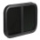 700x300mmm Rounded Sliding Windows Black Aluminum 6