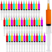 Greetings 30 Pack Plastic Shot Syringes, 1 Oz Spooky Drink Syringes for Halloween Parties