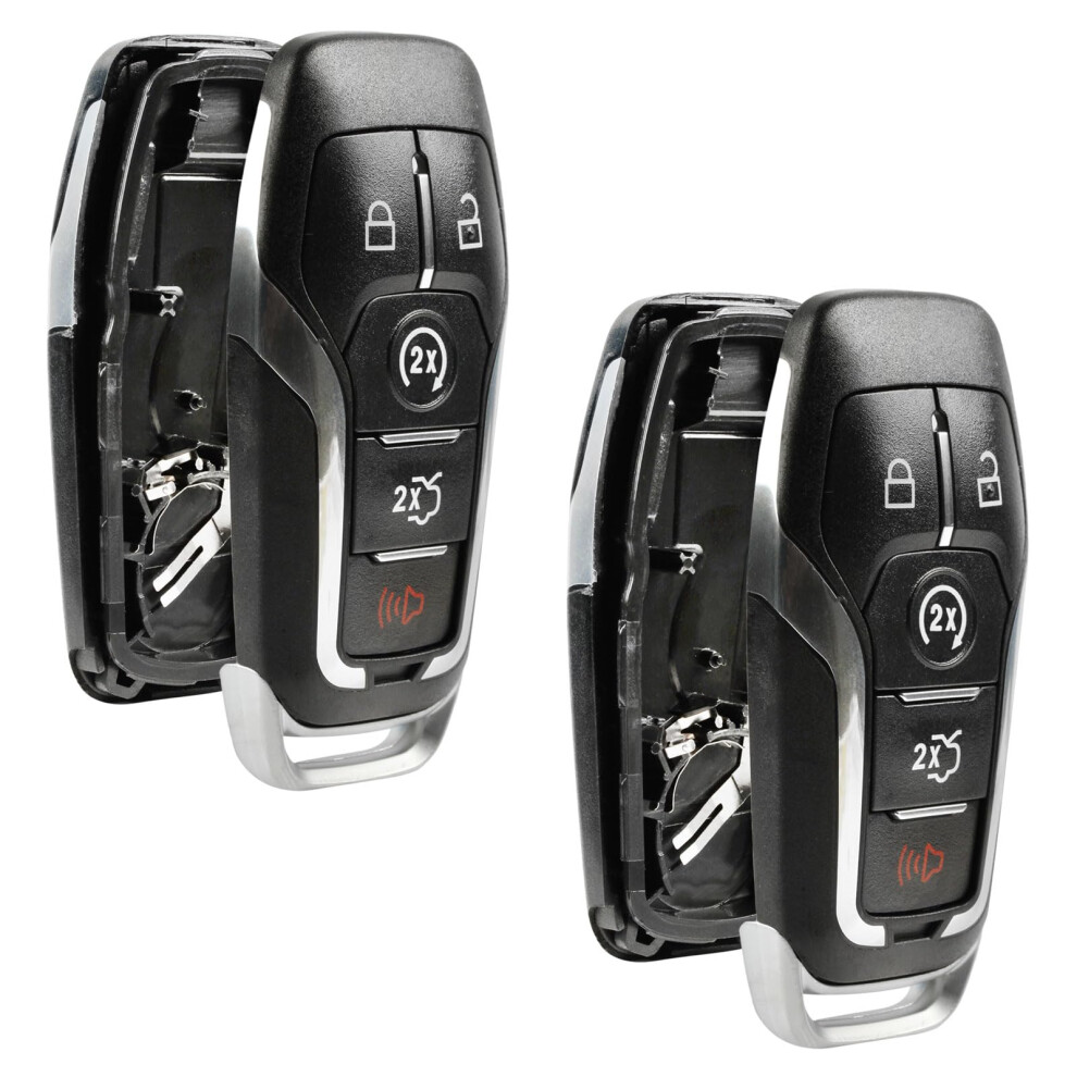 Case Shell Fits Ford Lincoln Mercury Smart Key Fob Keyless Entry Remote (M3na2c31243800), Set Of 2 6493810806018