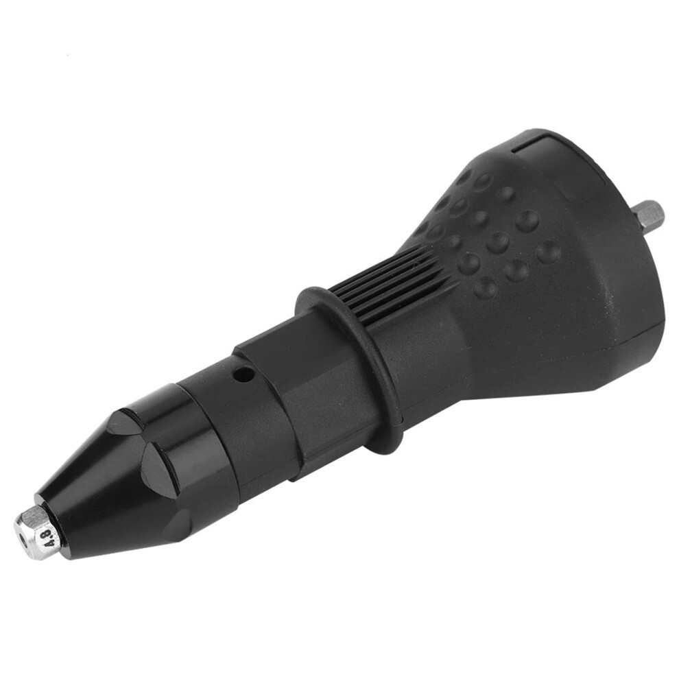 Riveting Gun Adapter Electric Rivet Nut Gun Adapter Riveter Gun Adaptor Riveting Insert Nut Power Drill Tool Kit(Black) 6493810870385
