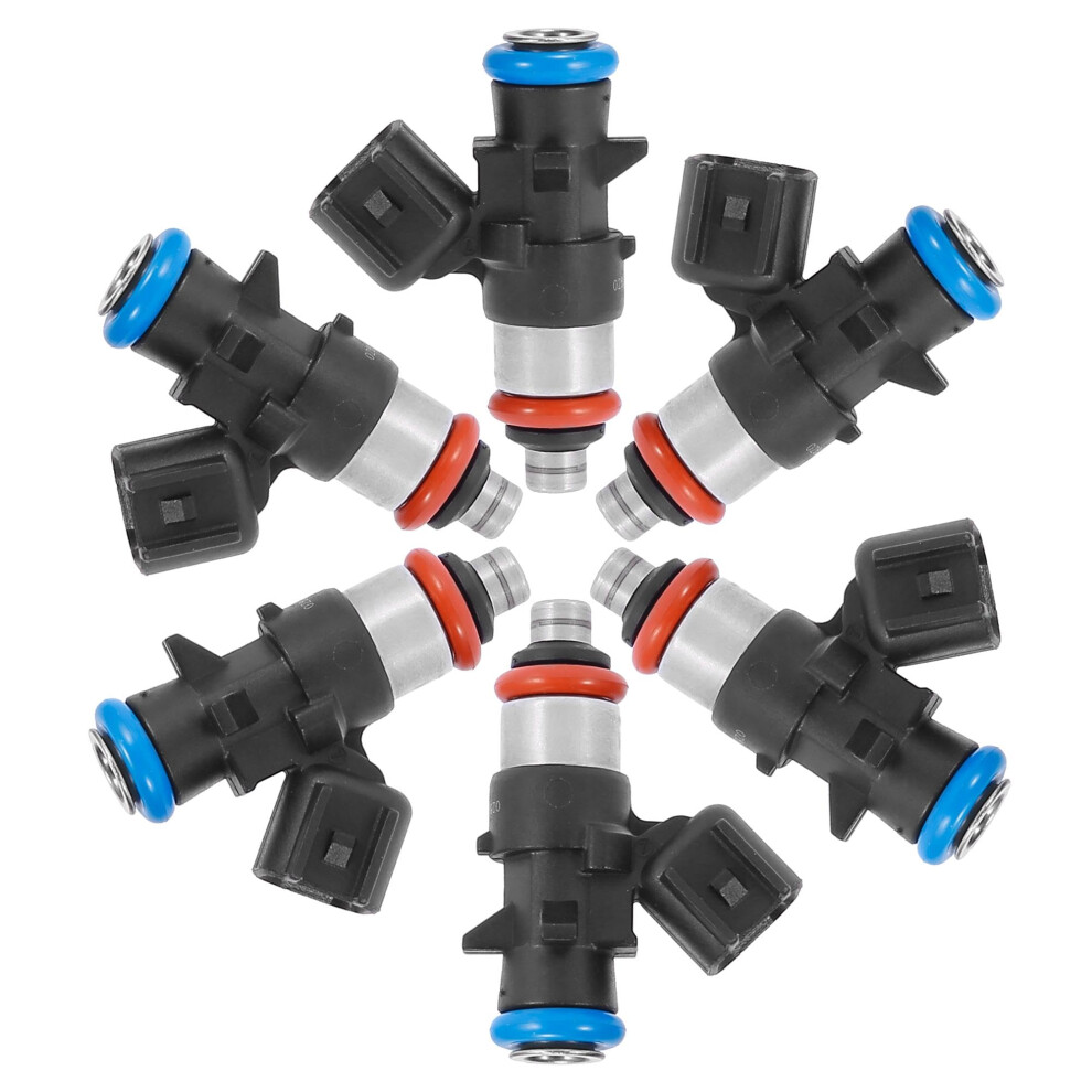 6Pcs Fuel Injector For Dodge Challenger Charger Durango Grand Caravan For 2012 2017 3.6L 0280158233 Black 6493810806483