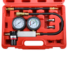 Cylinder Leak Down Tester Kit Tu21 Engine Compression Leakdown Detector Leakage Test with 10 12 14mm Spark Plugs