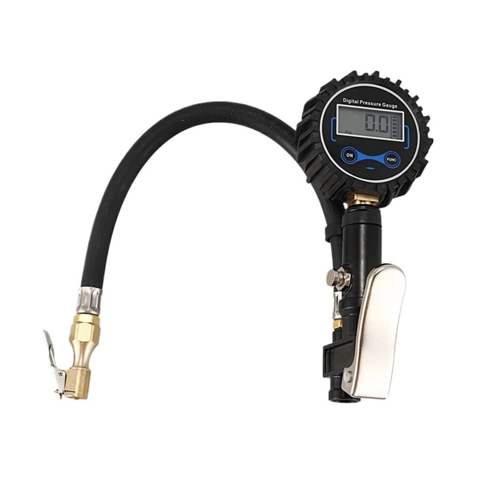 Digital Tire Inflator Pressure Gauge 200Psi Lcd Display Air Compressor Pump Quick Connect Coupler, Compatible With Car Truck Motorcycle 6493810806711