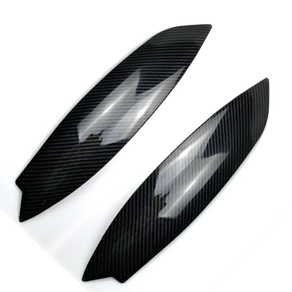 Car Headlight Eyebrow, Carbon Fiber Look Headlight Eyebrow Trim, Compatible For Golf 5 Mk5 Gti R 20032009(Carbon Fiber Look) 6493810935961