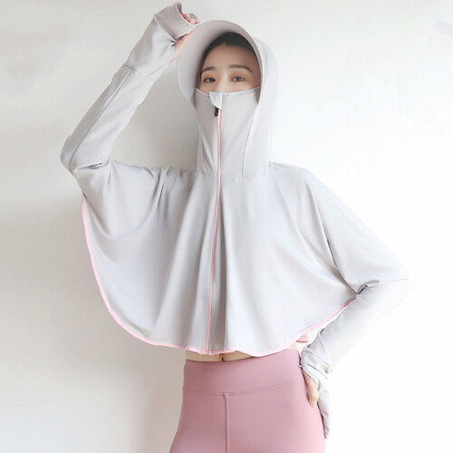 Ice Silk Sun Protection Hoodie Jacket Long Sleeve