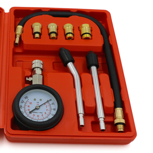 Cylinder LeakDown Tester and Engine Compression Pressure Gauges Test Set Engine Diagnostics Testing Tool 2