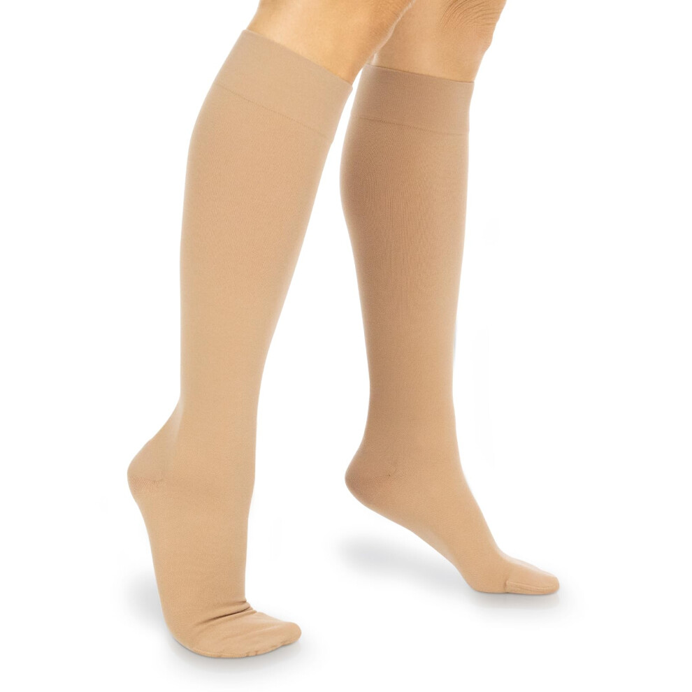 30  40 mmHg Graduated Compression Socks for Women  Men, Knee  High  Circulation Support