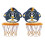 Kid's Basketball Hoop Set Height Adjustable Small 3