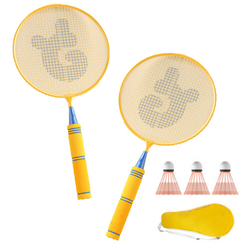 Children Badminton Rackets Iron Alloy Elastic