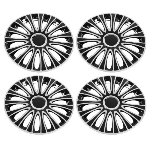 4PCS 14in Wheel Hubcap Silver Sporty Protective 1