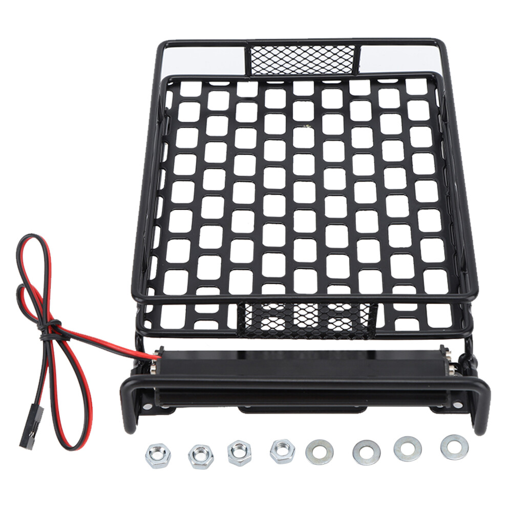 Rc Car Roof Rack Iron Sturdy Rc Roof Luggage Black 9121376835001