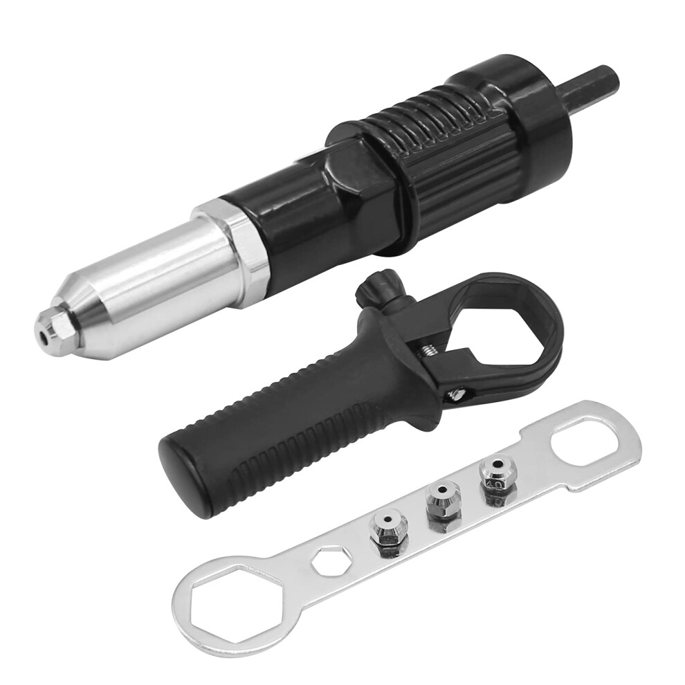 Professional Electric Rivet Nut Gun Adaptor, Cordless Rivet Tool,Rivet Drill Attachment,Pop Rivet Gun Kit 6493810872143