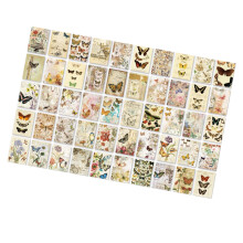 100 Sheets Vintage Kraft Scrapbook Paper Type 2 for DIY