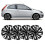 4 Pcs 17 Inch Wheel Hub Cap Silver Wheel Rim 11