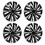 Hubcap Universal 14 Inch Hubcap Wheel Covers Set 4