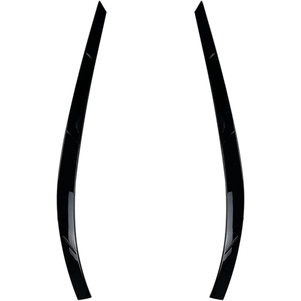 2Pcs S Eyebrows Fit For Vw Tiguan Mk1 20112016,Protection Car Front Headlight Eyebrow Eyelid Cover Trim Parts,Carbon Look 6493810873003