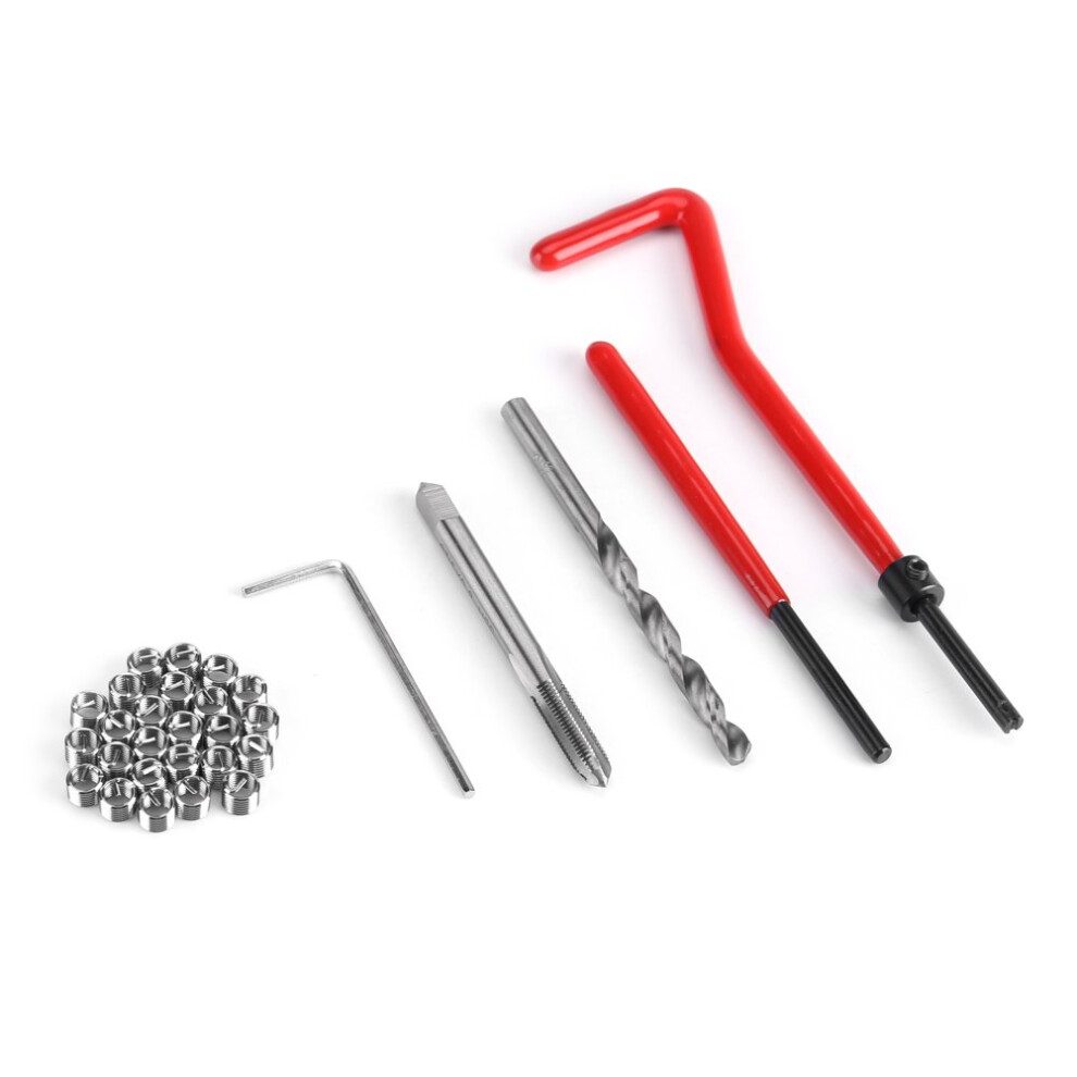 30 Piece M6 Thread Repair Insert Kit Compatible Hand Tool Set For Auto Repairing Used In Daily Repair, Car Repair, Drilling Machine (M6) 6493810873171