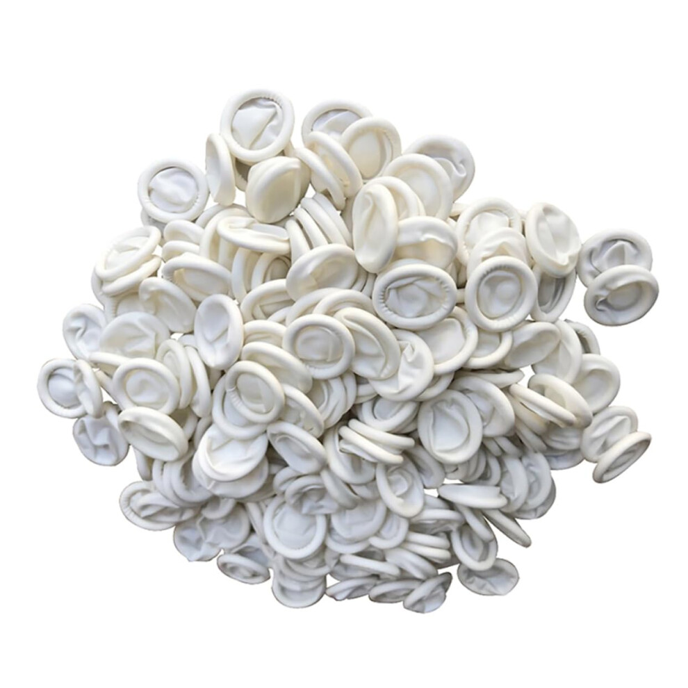 Disposable Fingertip Sleeves Latex Finger Protectors for Eyelash Extensions Nail Art