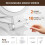 Magnifying Mirror with Light Double Sided Adjustable Folding Handle for Makeup Travel with 3 Color Light LED 5