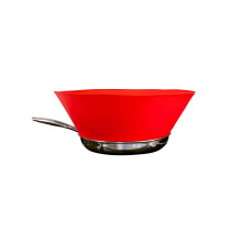 8 Small Red Splatter Guards for Cooking and Frying