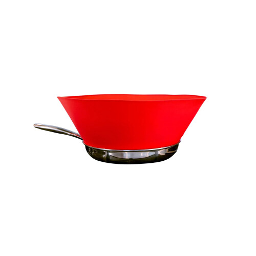 8 Small Red Splatter Guards for Cooking and Frying