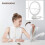 Magnifying Mirror with Light Double Sided Adjustable Folding Handle for Makeup Travel with 3 Color Light LED 4