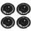 4 Pcs 16in Wheel Hub Cap Black Fully Wrap Rim 2