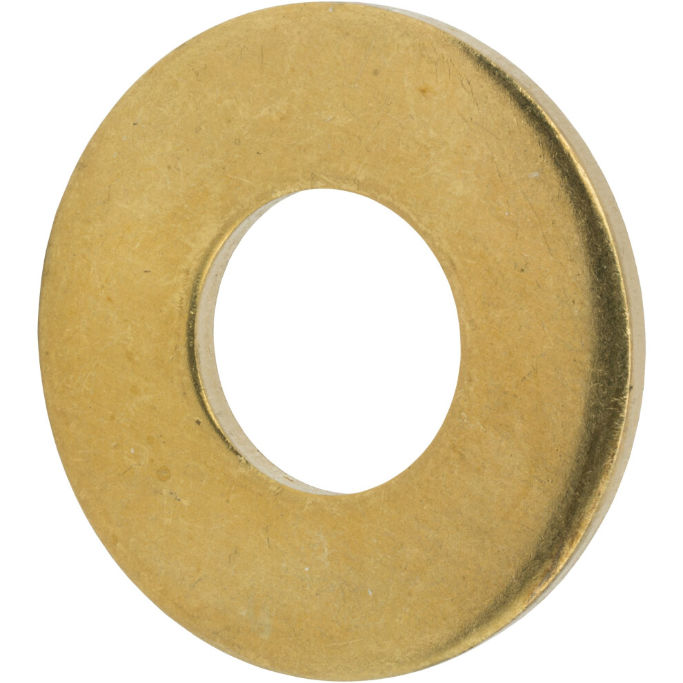 3/4' Solid Brass Flat Washers, Commercial Standard, Grade 360, Plain Finish, Quantity 10-image-OPC-PHZPHHD-NEW