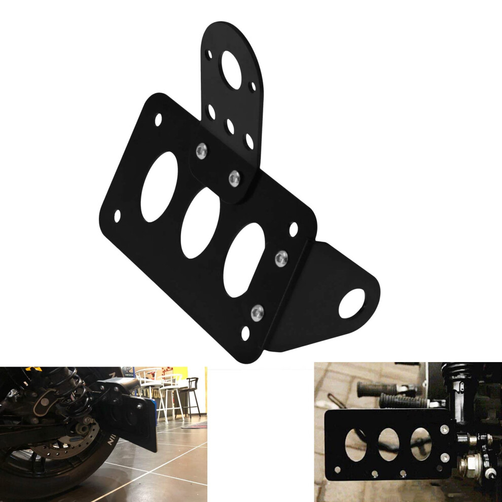 Side Mount License Plate Bracket For Harley Davidson Bobber Chopper Custom Bike 6493810938450