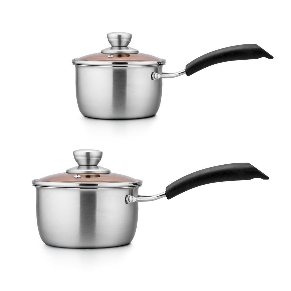 2 qt Stainless Steel Saucepan for Home Kitchen Cooking 1qt & 2qt-image-OPC-PHZPJJ2-NEW