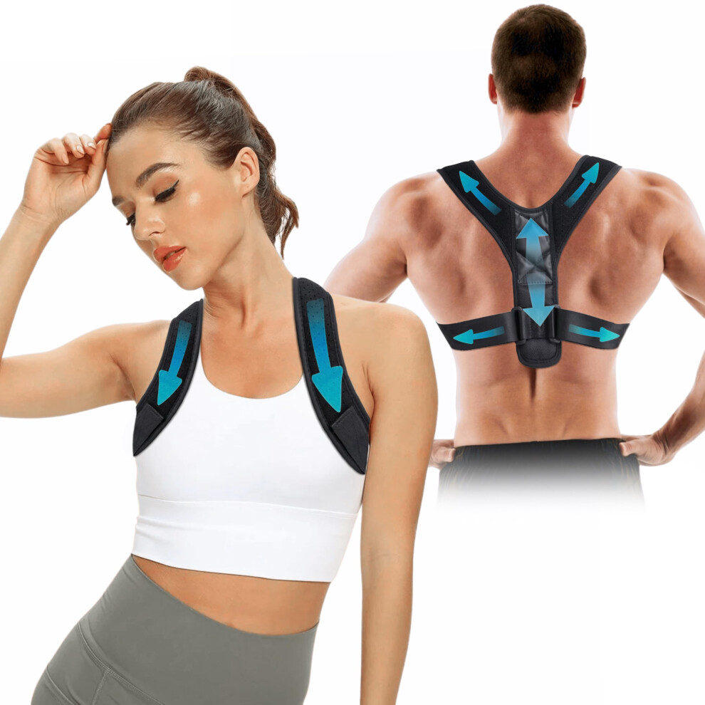 Adjustable Breathable Invisible Posture Corrector for Neck Back Shoulder Support & Pain Relief