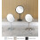 Matte Black Makeup Mirror for Counter Top with 360 Degrees Rotation 2