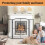 3 Panel Fireplace Screen Decorative Living Room Home Decor 48' W x 29' H 5