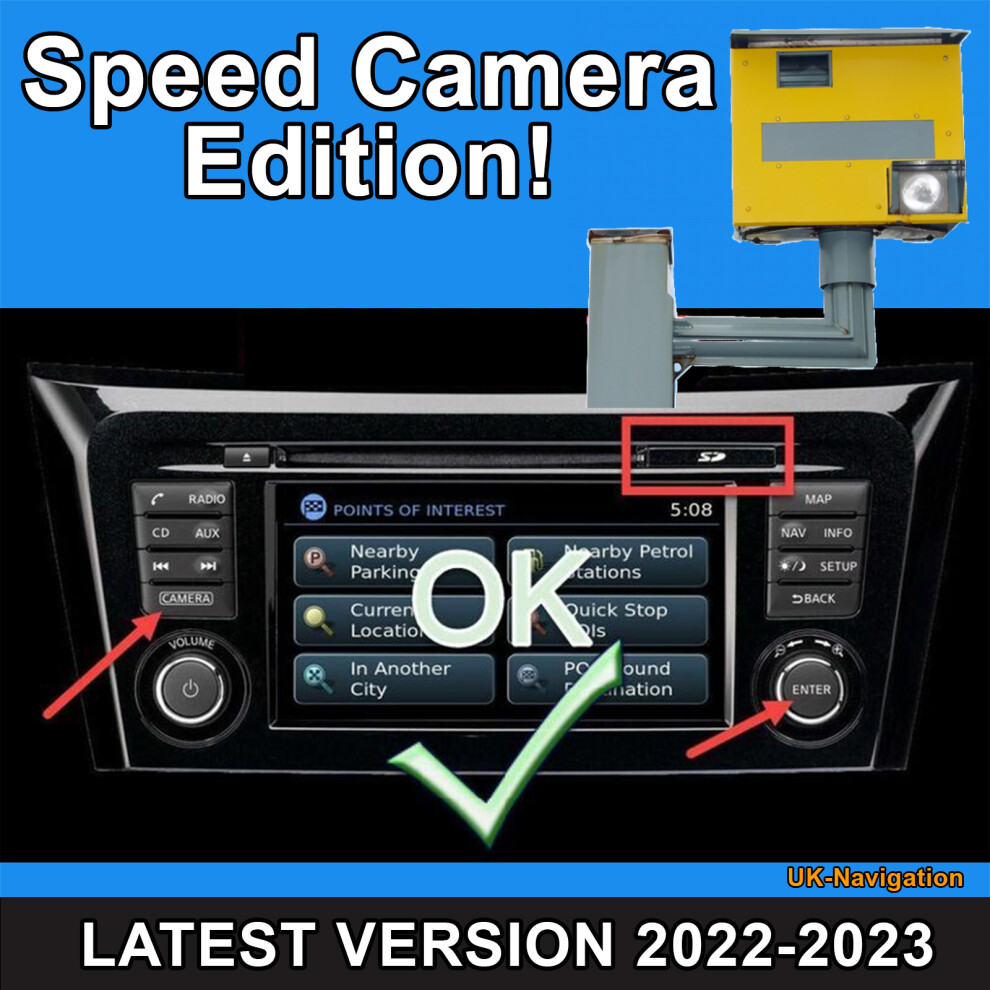 SD Card For NISSAN Connect 3 Sat Nav V7 Qashqai Juke Micra Navara Note