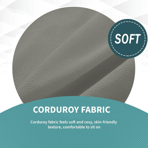 Soft Corduroy Bean Bag Chair Cover for Lazy Sofa Bed Medium Size 1