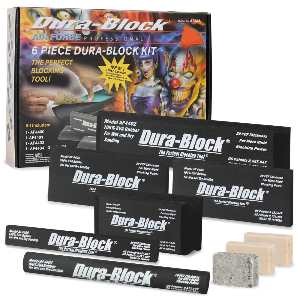 6Pc Sanding Blocks Kit Flexible Eva Foam For Wet And Dry Sanding Refï¼Mcy 6493810940095