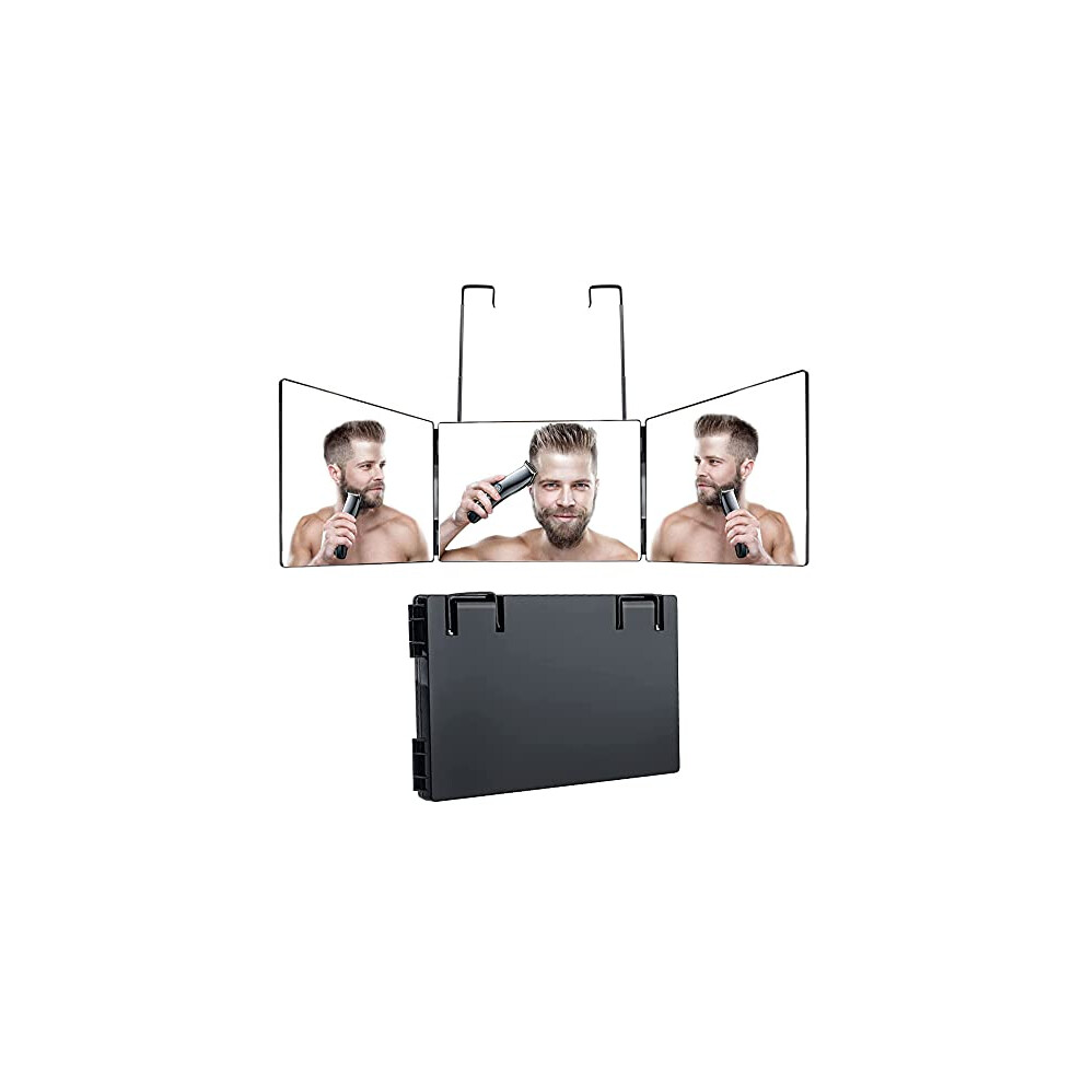 Trifold Mirror for Hair Cutting and Shaving Refï¼vVr