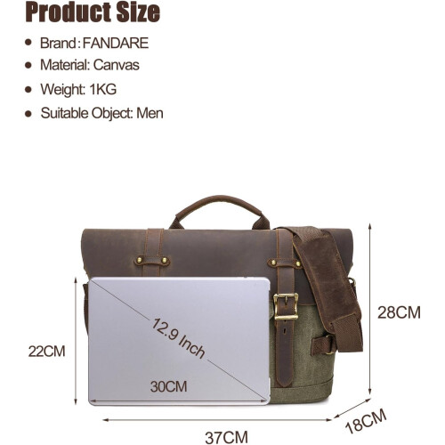 Large Briefcase for Work and Travel 1