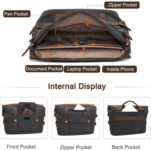 Large Briefcase for Work and Travel 2