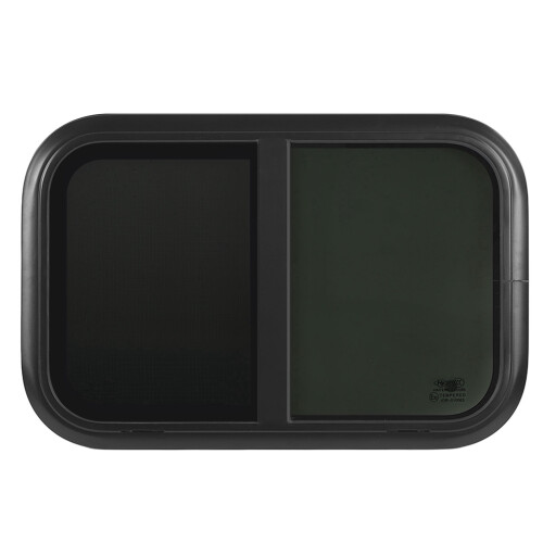 RV Sliding Window 700 X 500 mm Black Aluminum 1