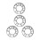 4Pcs Car Wheel Spacer Widen Refit Hub Gasket 2